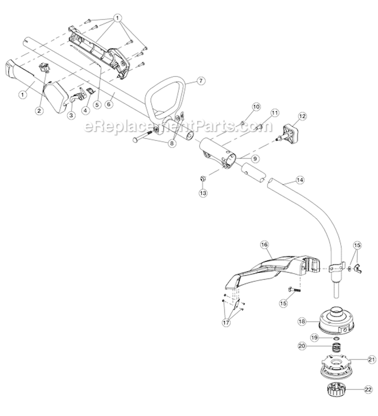 Page A Diagram and Parts List for YM20CS 41ADY20C901 Yard Man Trimmer